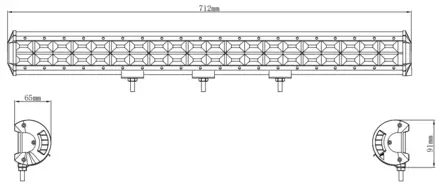 Kinwons Led Ramp 10-30V 480W Flood - MC Lampor och arbetsljus - 109-85480 - 2