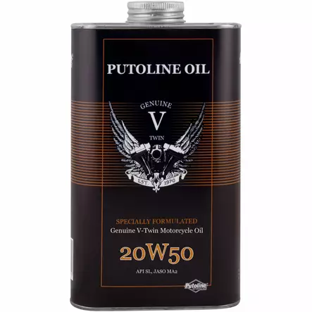 Putoline Genuine V-Twin 20W-50 Motorolja 1L - 4-T Motoroljor - 554-74110 - 1