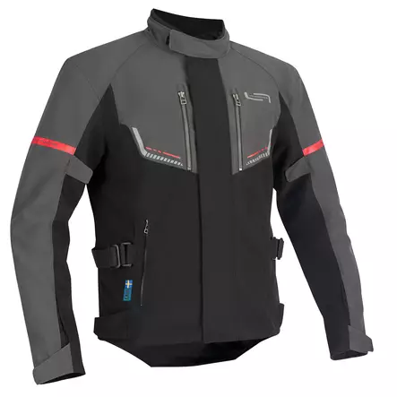 MC-jacka Lindstrands Lomsen, grå/svart - MC jackor - 720-24063090 - 1