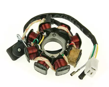 Stator, Kina-skoters 4-T 50cc, (3+1+1) - Statorer och tändplattor - 303-0250 - 1