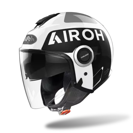 Öppen hjälm Airoh Helios Up, vit - MC öppningsbara och öppna hjälmar - 57-2280 - 1