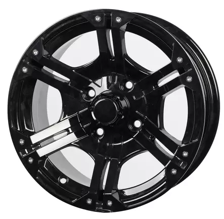 BSK Fälg 14x7 4/110 5+2 Svart - ATV fälgar - 74-BSK-144110 - 1
