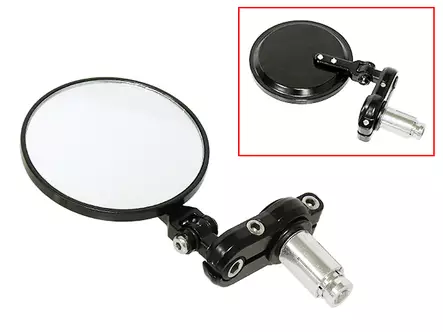 Hyper Styrände-Backspegel Svart - MC Speglar - 30-3310 - 1