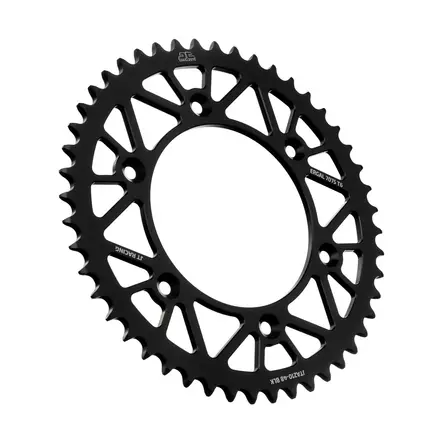 JT Bakdrev Aluminium 7075 T6 Svart JTA210.48BLK - Motocross bakdrev - 274-A210-48-0 - 1