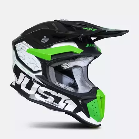 Just1 Crosshjälm J-18 F Hexa Grön Fluo/Vit/Titanium - Crosshjälmar - 604-230030 - 3