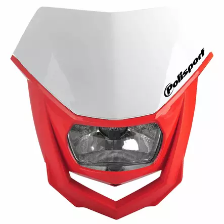 Polisport HALO Headlight White/red - Motocross framlampor - 170-8657400040 - 1