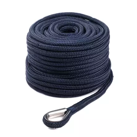 Qvarken Ankarlina Dockline med kaus 12mm 35m navy - Ankartrossar - 102-04-0020 - 1