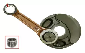 Sno-X vevaxelhalva inkl. vevstake Polaris MAG - Snöskoter vevaxelhalva - 89-09350 - 1