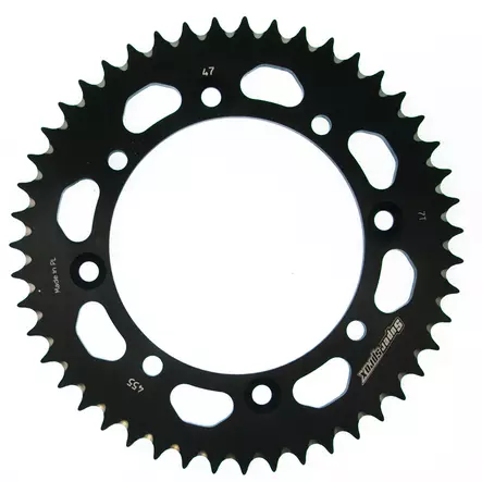 Supersprox Alu Rear sprocket KA/SU KX65 00-/RM65 03-05 Black 47 - MC Bakdrev - 27-3-455-47-0 - 2