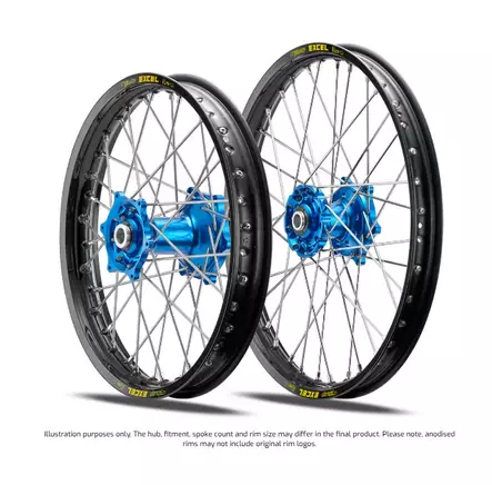 TALON Bakhjul 19x2 15 Pro Billet EXCEL YZF250/450 09- Blå/svart - Motocross fälgsats - 46-26-230-00 - 1