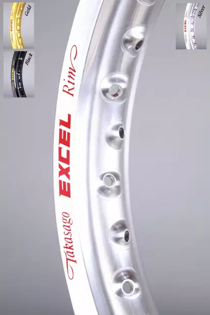 Fälg Excel 21x1.60 silver 36H - Motocross fälgringar - 540-ICS410 - 2