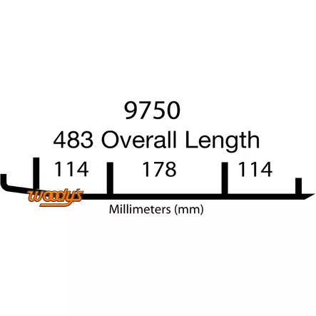ohjausrauta - Snöskoter styrskenor - 883-9750-0 - 2
