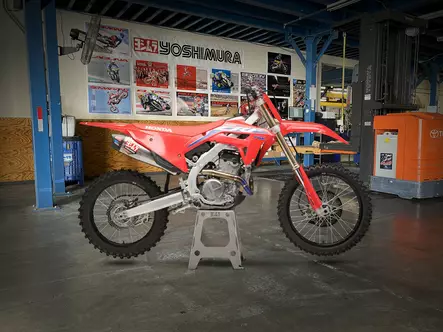 Yoshimura Full System Honda Crf250R 2022 Rs-12 FS SS/SS/CF - Motocross 4-takt helsystem - 31-228450S320 - 1