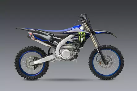 Yoshimura YZ450F 20-21 RS-12 Stainless Full Exhaust, w/ Aluminum Muffler - Motocross 4-takt helsystem - 31-234830S320 - 2