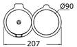 Glass Holder - Däcksbeslag och tillbehör - M48-429-80 - 3