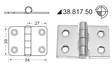 S.S hinge - Däcksbeslag och tillbehör - M38-817-50 - 1