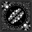 Flydanna cotton bandanna Skull row - Hjälmhuvor och balaclavas - B140 - 1