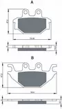 GOLDFREN Bromsbelägg 230 Ceramic carbon AD - Motocross bromsbelägg - 48-12-230 - 1