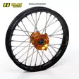 Haan wheel SX65 FRONT 02- 14-1,60 BLACK RIM/ORANGE HUB - Motocross framhjulen - 540-13100-2310 - 1