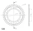 Supersprox / JT Rear sprocket 1800.40 - MC Bakdrev - 27-2-1800-40 - 1