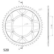 Supersprox / JT Rear sprocket 251.50 - Motocross bakdrev - 27-2-251-50 - 1