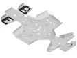 Skid plate full set (aluminium): Kymco MXU 700 (-2019) - ATV aluminium hasplåtar - 0222000 - 8