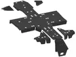 Iron Baltic hasplåt komplett sats ODES 650 S/850 S/1000 S - ATV plast hasplåtar - 0228400 - 5
