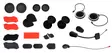 Sena 10R Accessory Kit - Intercom tillbehör - 298-2-10R-A1000 - 1