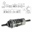 SHIMANO 3-V (SG-3C40), intern monteringssats - Baknav Shimano 3-v - 64300 - 1