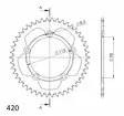 Supersprox Rear Sprocket Alu RAL-4:46 Black - MC Bakdrev - 27-3-4-46-0 - 2