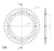 Supersprox Stealth Rear sprocket Black - MC Bakdrev - 272-1306-RST-42-0 - 0
