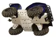 Skid plate full set (aluminium): Yamaha Kodiak 700: (2016+) - ATV aluminium hasplåtar - 0217600 - 2