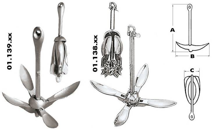 Grapnel anchor 0,7 kg - Ankaren - M01-139-00 - 1