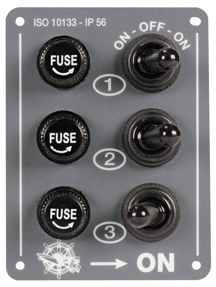 3 switches panel - Säkrings- och elpaneler - M14-801-00 - 1