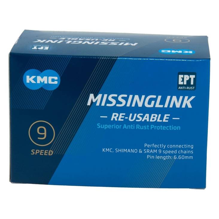 Kedjelås KMC 9R EPT silver, 11/128" 40st/Bulk - Standardkedjor - WC09EPTR0 - 2