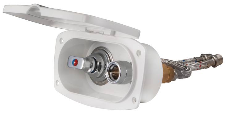 Osculati New Edge water plug w/mixer - Genomföring - M16-442-70 - 1