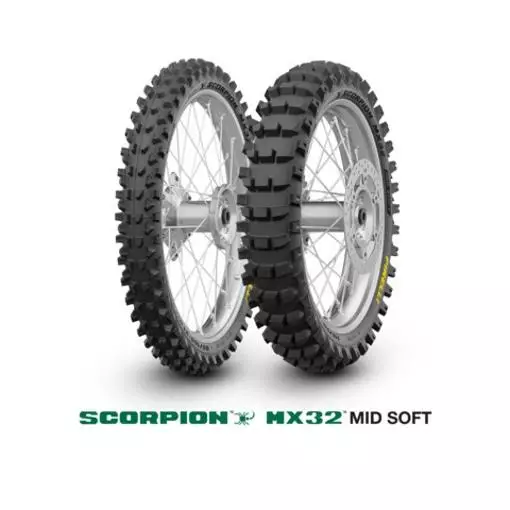Pirelli Scorpion MX32 Mid Soft 80/100-21 M/C 51M MST Fr - Motocross däck - 53-4574700 - 1