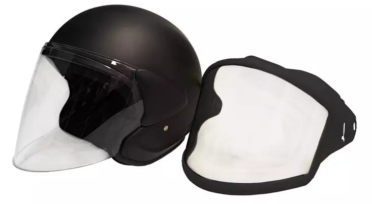 Snowpeople Pro Jet hjälm, dubbelvisir, svart - Snöskoterhjälmar - 58-940 - 1