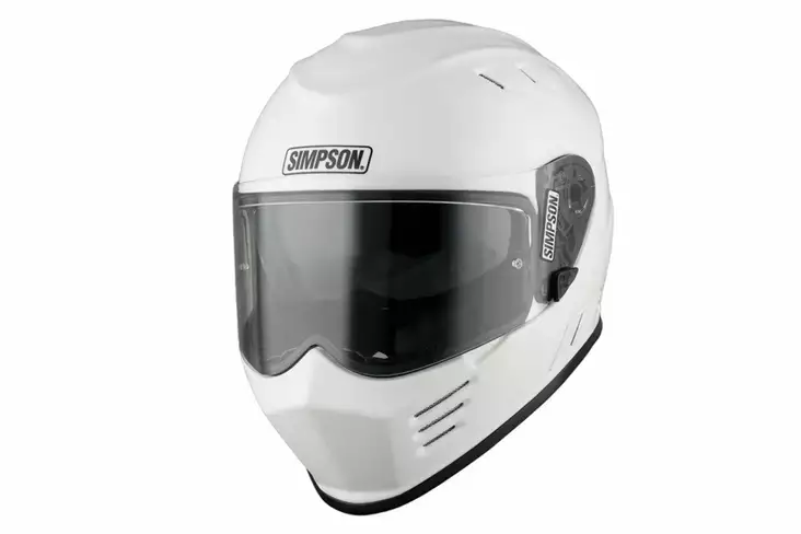 MC-hjälm SIMPSON Venom 06 solid, glansvit - MC integralhjälmar - 638-2400 - 1