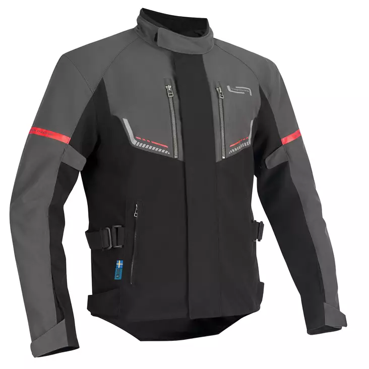 MC-jacka Lindstrands Lomsen, grå/svart - MC jackor - 720-24063090 - 1