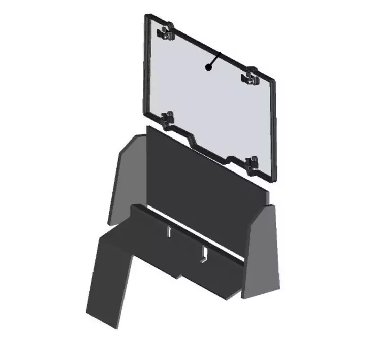 DFK Bakpanel Premium Polaris Ranger XP 1000 + Diesel 2020-> - Reservdelar för DFK-värmehyttar - 723-32S12U10S20 - 1