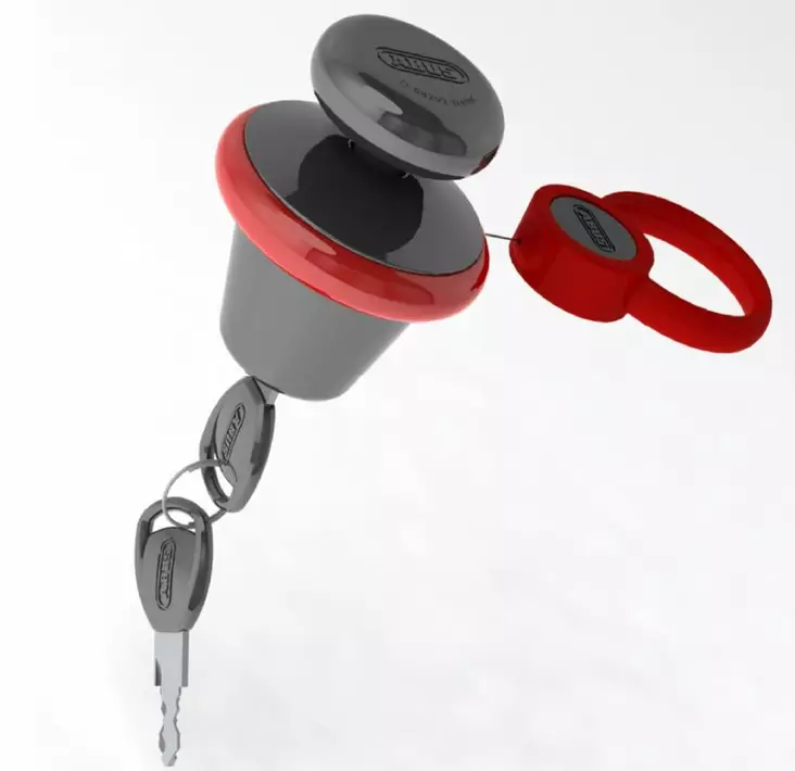 Abus Skivbromslås Victory 39 Röd - MC Skivbromslås och kedjelås - 49-68030 - 1