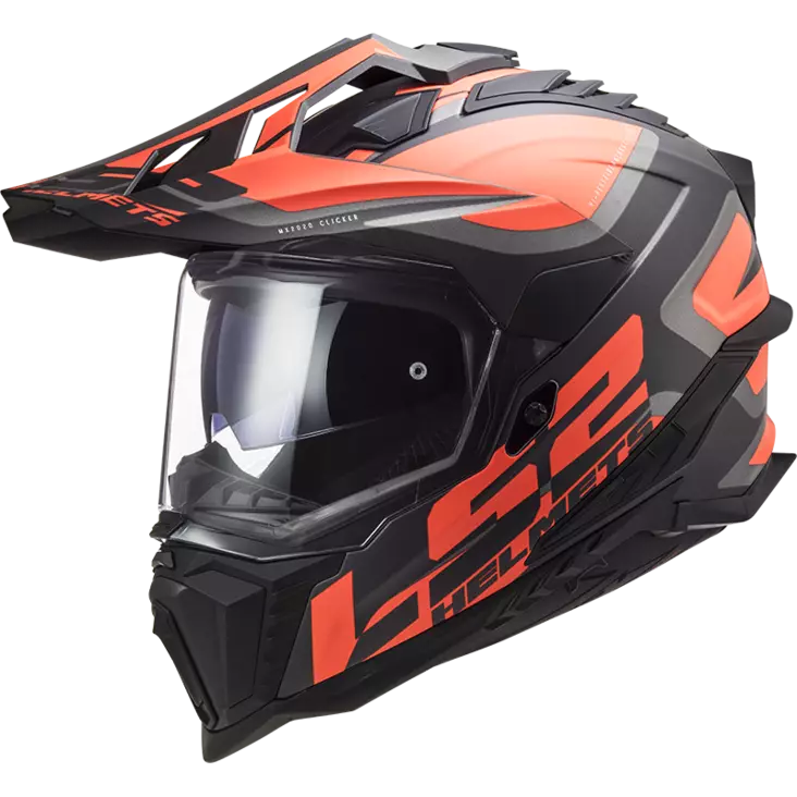 Adventure hjälm LS2 MX701 Explorer Alter, mattsvart/orange - MC integralhjälmar - 636-2226-0 - 2