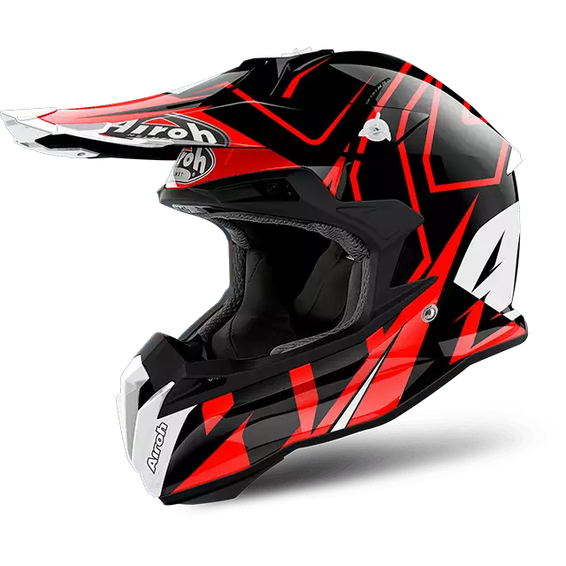 Crosshjälm Airoh Terminator Open Vision Shock, röd - Crosshjälmar - 57-8028-0 - 1