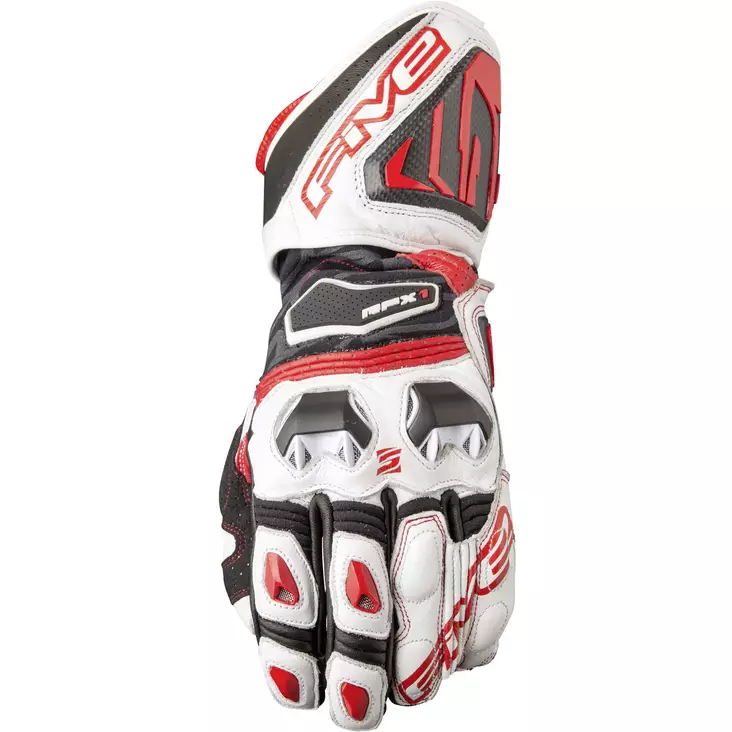 Handskar Five RFX1, vit/röd - MC handskar - 661-5000-0 - 1