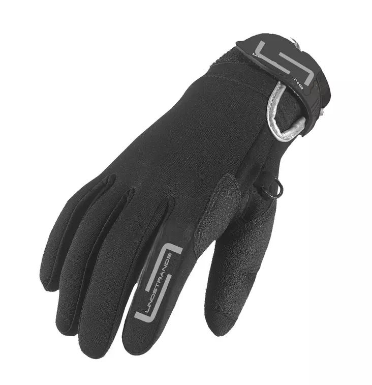 MC handskar Lindstrands Coal, neopren, svart - MC handskar - 720-50220000-0 - 1