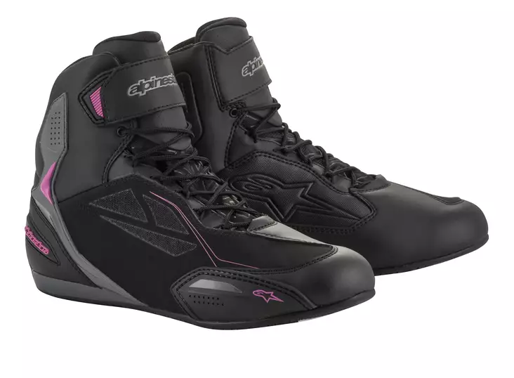 MC-Skor Alpinestars Stella Faster-3 Drystar, svart/rosa - MC stövlar och skor - D261430 - 1