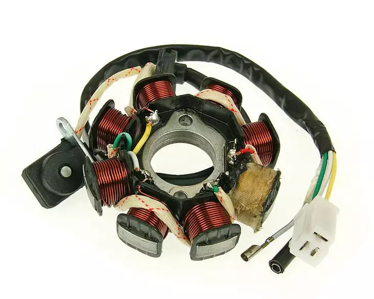 Stator, Kina-skoters 4-T 50cc, (3+1+1) - Statorer och tändplattor - 303-0250 - 1