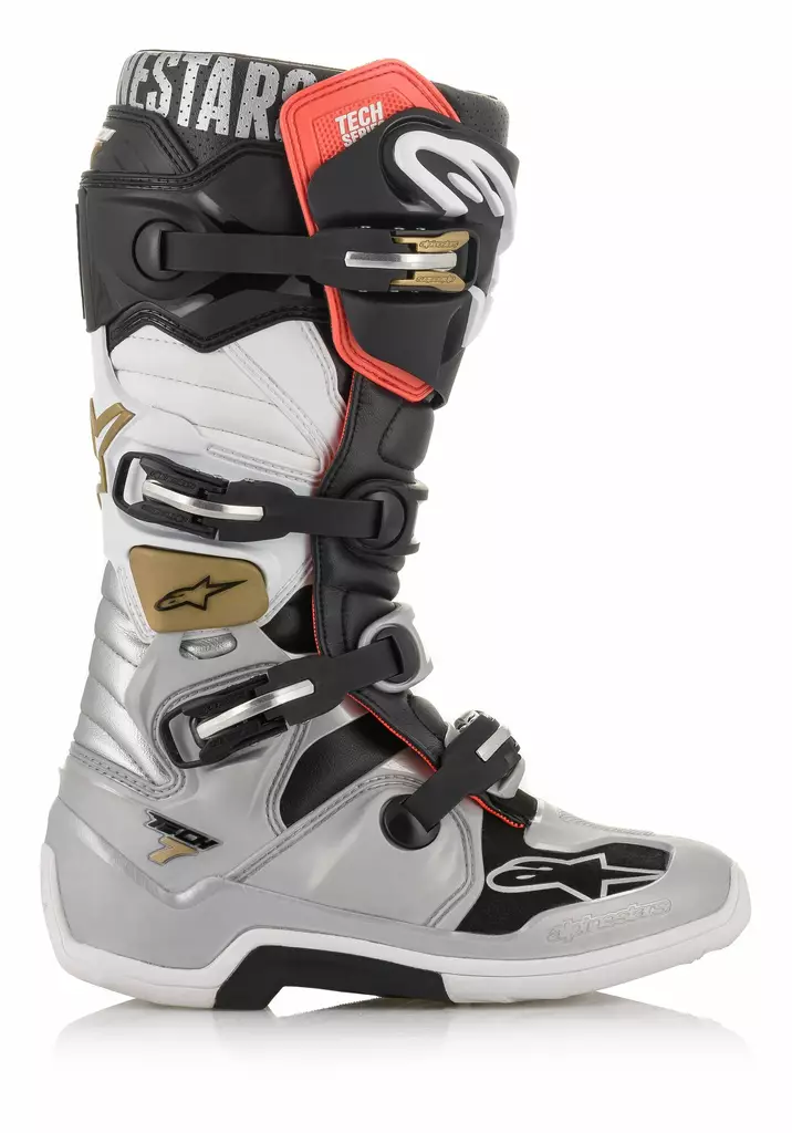 Alpinestars crosstövel Tech 7 svart/silver/vit/guld - Crosstövlar - D279160 - 1