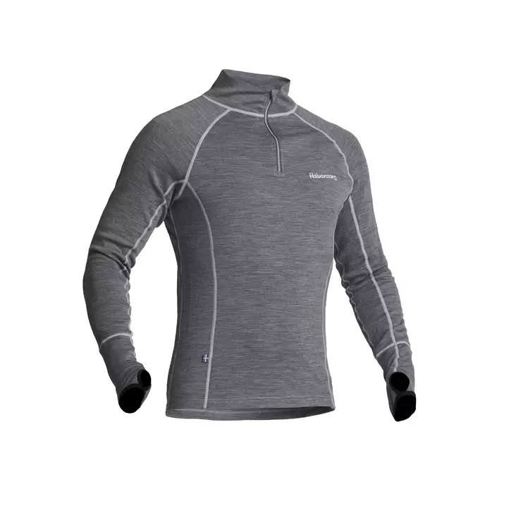 Underställ Tröja Halvarssons Wool Polo, grå - Underställ - 710-22130190-0 - 1